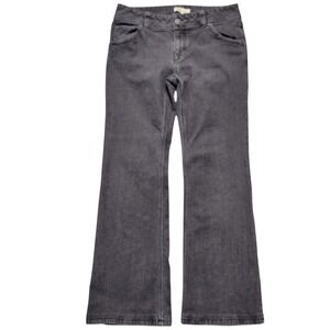 Cabi Jeans Women's Size 8 Black Wash Denim Bootcut Casual Flap Pocket Pants E330